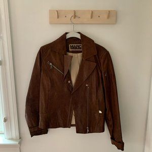 Andrew Marc New York Brown Leather Jacket